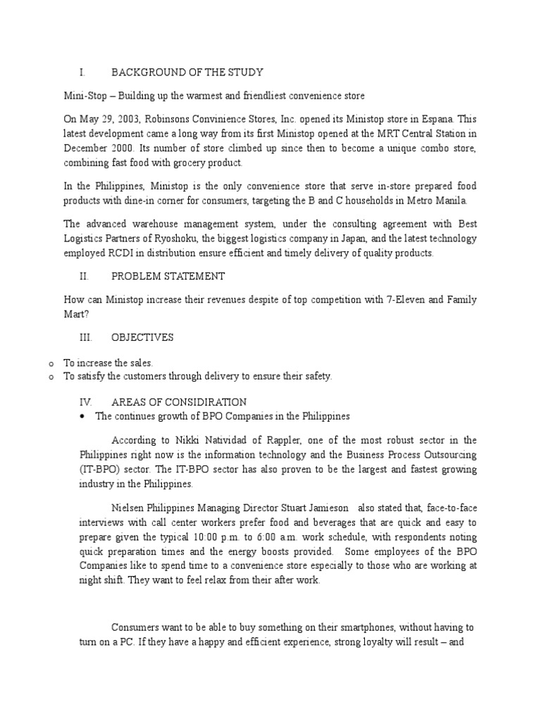 Best cost strategy of ministop image