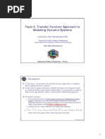 Topic 5 Transfer Function Approach To Modeling Dynamic Systems