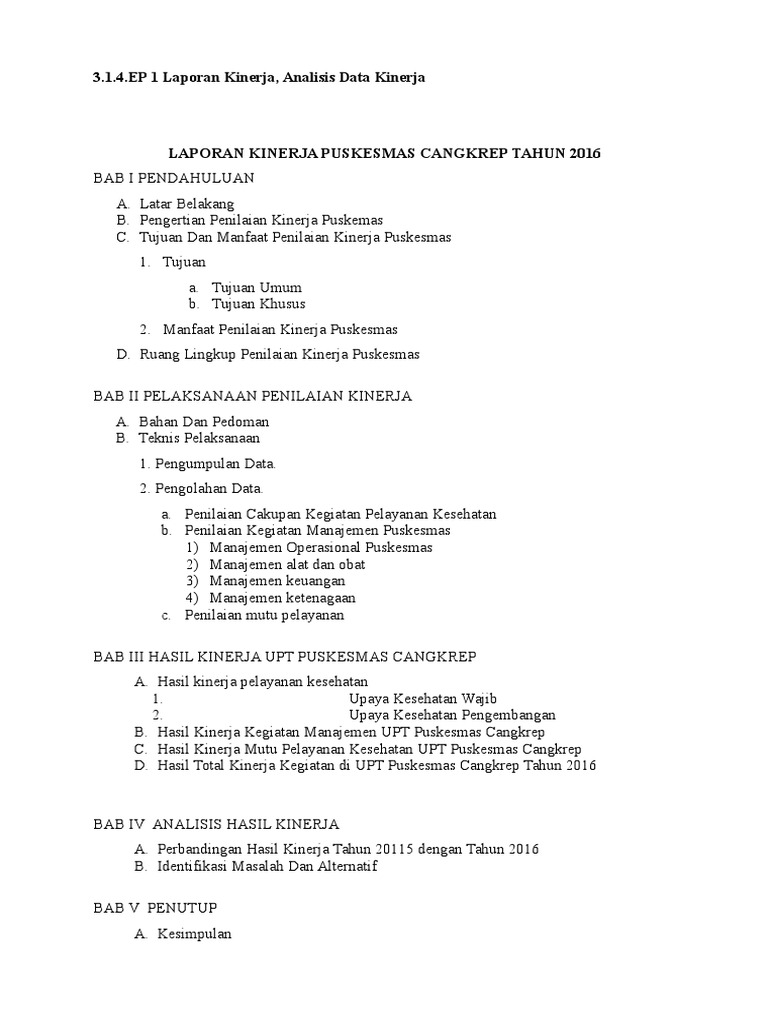 3 1 4 Ep 1 Laporan Kinerja Analisis Data Kinerja