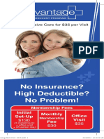 No Insurance? High Deductible? No Problem!: Comprehensive Care For $35 Per Visit