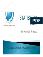 Statistika Theory Week 8 Distribusi Sampel Dalil Limit Pusat Compatibility Mode