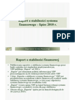 Raport o Stabilnosci Systemu go 2010 07 Prezentacja
