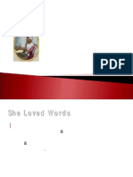 Phillis Wheatley: " She Loved Words"