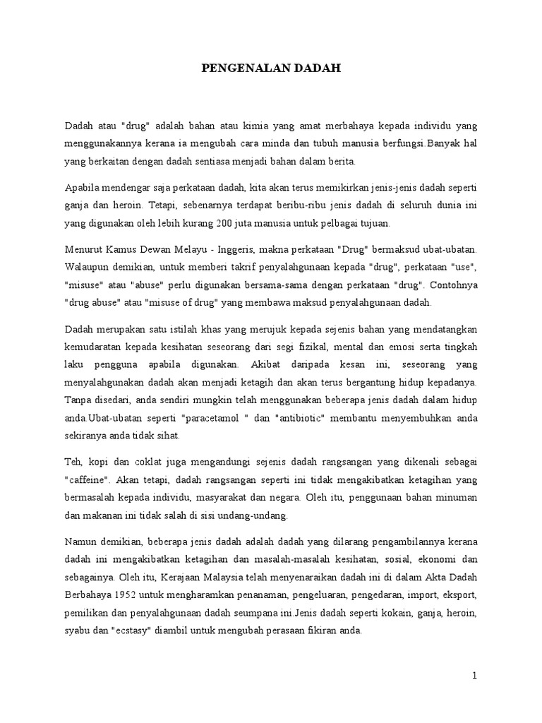 Anti Dadah Dan Menyiarkannya Melalui Media Massa Seperti Pendidikan Di Youtube Course Hero
