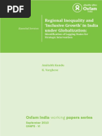 Regional Inequality and 'Inclusive Growth' in India Under Globalization: Identification of Lagging States For Strategic Intervention