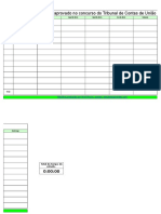 Planilha de Estudos em Branco