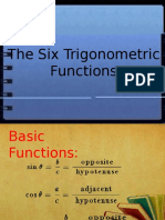 The Six Trigonometric Functions