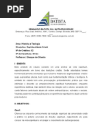 EMENTA ESPIRITUALIDADE CRISTu00C3