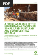 A Fresh Analysis of the Humanitarian System in Somaliland, Puntland and South Central Somalia