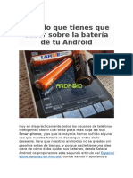 Todo Lo Que Tienes Que Saber Sobre La Batería de Tu Android