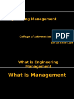 Engineering Management: What is it and its Functions/TITLE