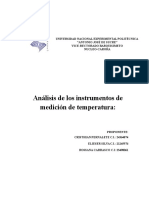 Analisis de Instrumentos de Medicion de Temperatura.