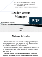 Manager Versus Leader