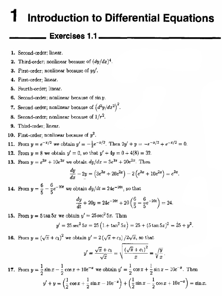 De Solution Manual Pdf Pdf Nonlinear System Rates
