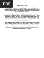 Banhos de Sal e Ervas