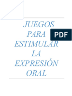 Juegos para Estimular La Expresión Oral y Escrita