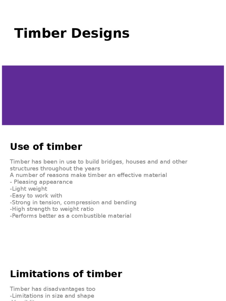 Timber Designs Introduction Pdf