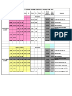 Casino Attendant Work Schedule During Code Red: Position From To From To From To From To From To Total Hours Worked