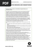 UN Integrated Missions and Humanitarian Action