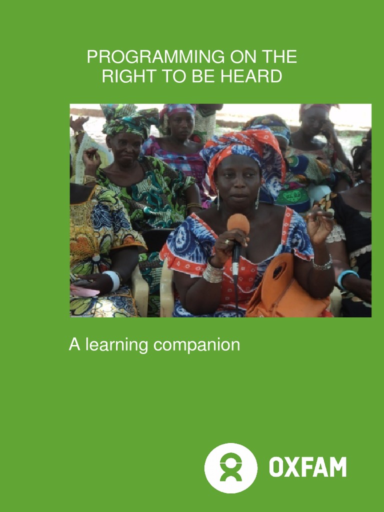 The Right To Be Heard Framework: A Learning Companion | PDF ...