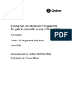 Evaluation of Education Programme For Girls in Nomadic Areas of Gao, Mali