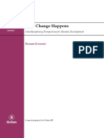 How Change Happens: Interdisciplinary Perspectives For Human Development