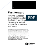 Fast Forward: How The European Commission Can Take The Lead in Providing High Quality Budget Support For Education and Health