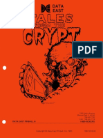 Data East 1993 Tales From the Crypt Manual
