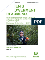Women's Empowerment in Armenia: Impact Evaluation of The Women's Economic Empowerment Project in Rural Communities in Vayots Dzor Region