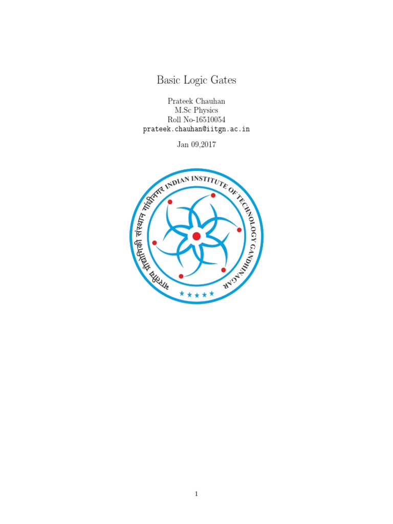 Logic Gates Lab Report Logic Gate Computer Engineering