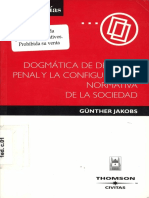 Gunther Jakobs Dogmatica de Derecho Penal y La Configuracion Normativa de La Sociedad 2004