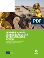 Training Manual: Gender Leadership in Humanitarian Action
