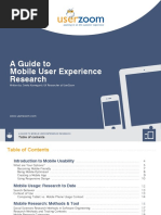 Guide To Mobile UX Research