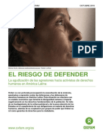 The Risks of Defending Human Rights: The Rising Tide of Attacks Against Human Rights Activists in Latin America