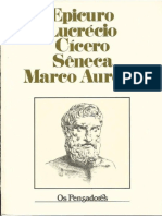 Epicuro, Lucrécio, Cícero, Sêneca e Marco Aurélio