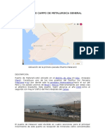 Salida de campo de Metalúrgica General a Puerto Matarani y Quilca