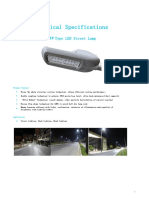 30-60w LED Street Light Spec T1F Series