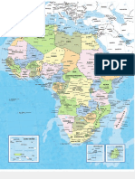 África, Mapa Político (HD)