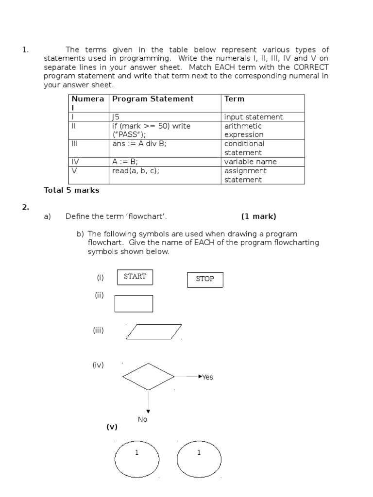 Numera L Program Statement Term | PDF | Algorithms | Variable (Computer ...