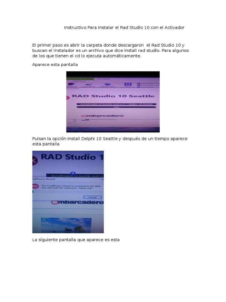Instalar Rad Studio 10 con Activador | PDF | Informática