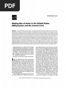 Lutz Making War at Home