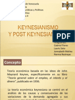 Keynesianismo y Post-Keynesianismo