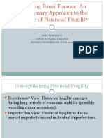 Detecting Ponzi Finance: An Evolutionary Approach To The Measure of Financial Fragility