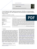 A Novel Dispersive Liquideliquid Microextraction (DLLME) Gas Chromatographymass