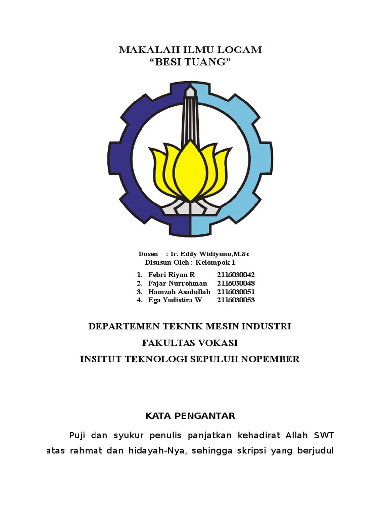 Makalah Besi Tuang Ilmu Bahan Makalah Besi Tuang Ilmu Bahan