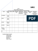 Sample Summary Table (Group 1)