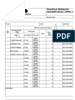 Reliance: Positive Material Identification (PMI) Report