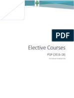Elective Courses - PGP (2016-18)