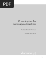O savoir-faire das personagens libertinas - Mariana Teixeira Marques