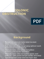 Acute Colonic Obstruction